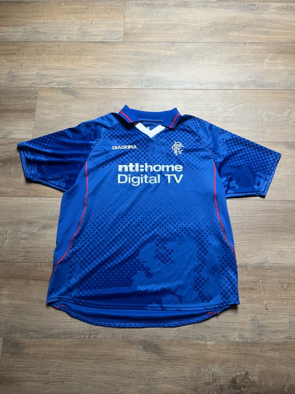 Vintage Glasgow Rangers 2002/03 Home Soccer Football Jersey